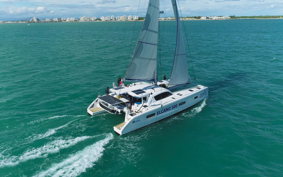 jimmy-cornell-electric-catamaran-aerial-view-credit-Gilles-Foucras-Outremer
