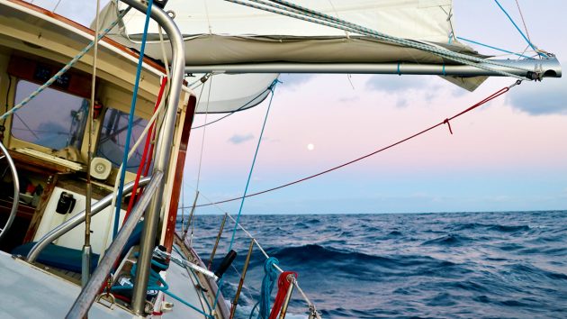 When conditions allowed Mirniy Okean could achieve 7 knots and cover more than 150 miles in 24 hours