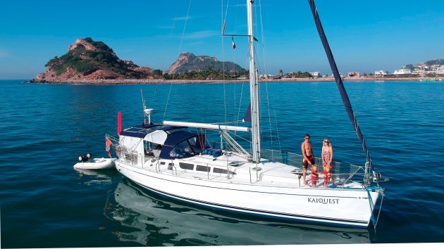 The Curry family aboard their Jeanneau SO 43 Kaiquest
