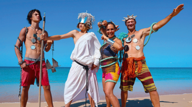 Declan, Ivan, Rachel and Rob at an ocean plastics event 