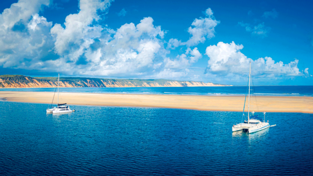Anchored off Double Island Point, Queensland, Australia