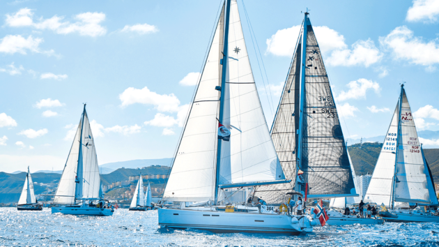 Yachts in the sunshine